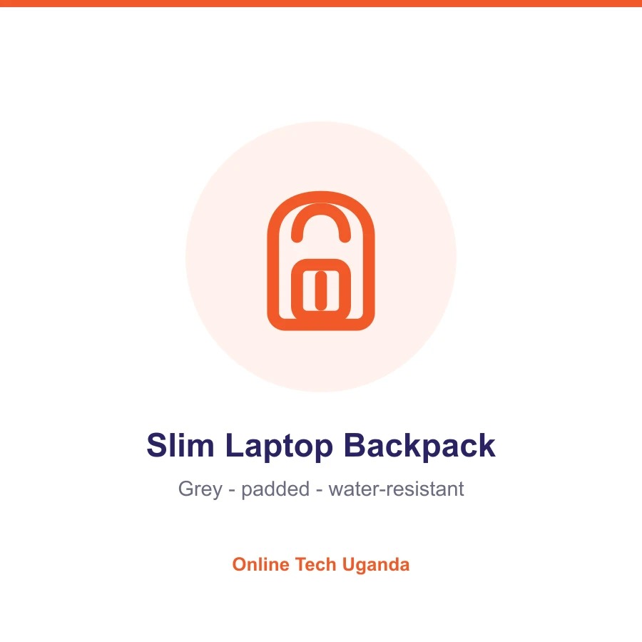 Slim Laptop Backpack (Grey)