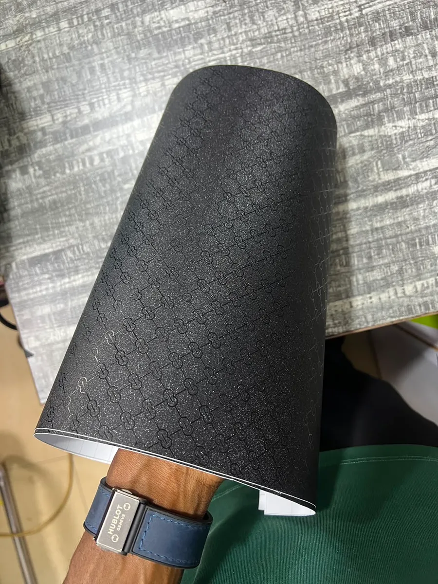 Laptop Skin — Black Monogram Link — view 2