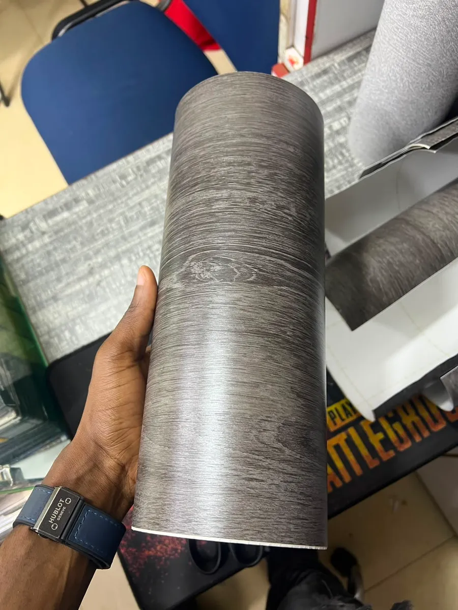 Laptop Skin — Grey Ash Wood — view 2