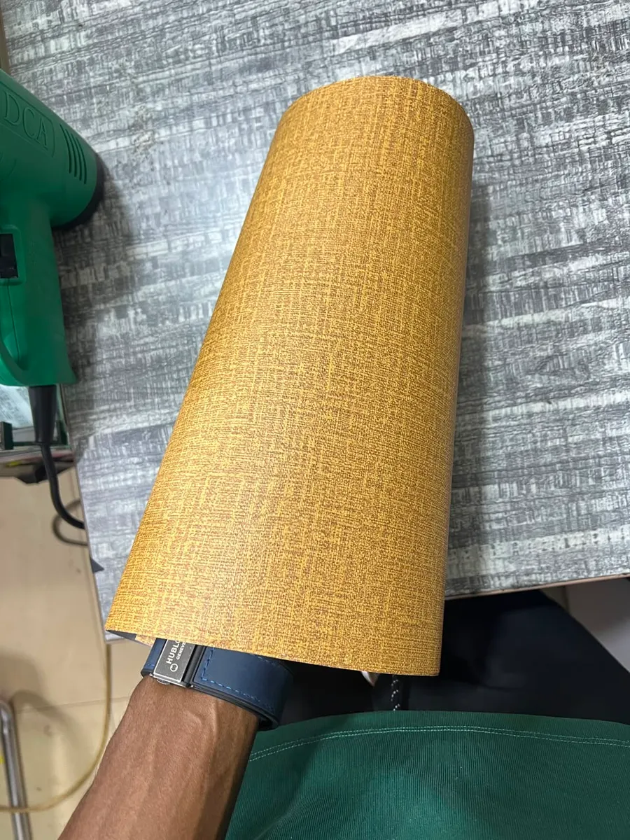 Laptop Skin — Mustard Linen — view 2