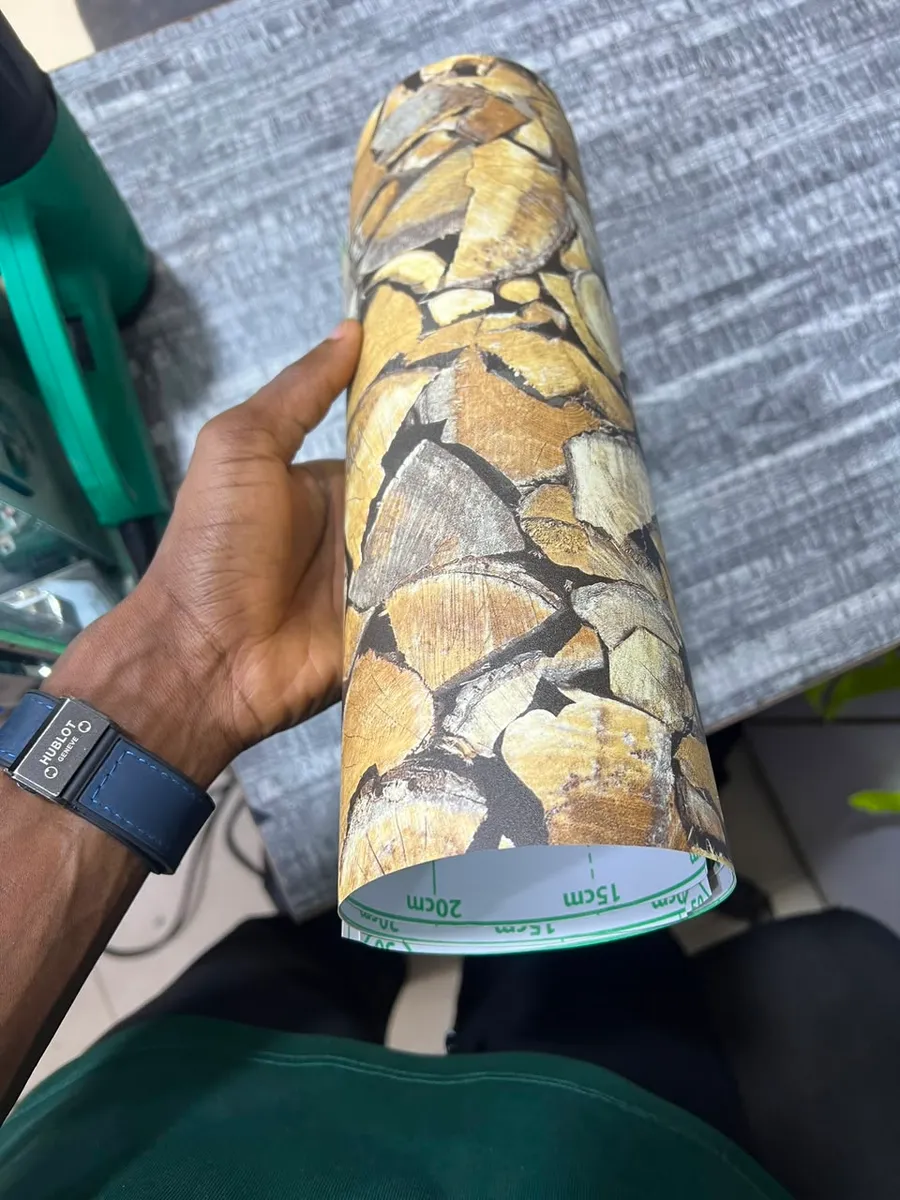 Laptop Skin — Stacked Firewood — view 2